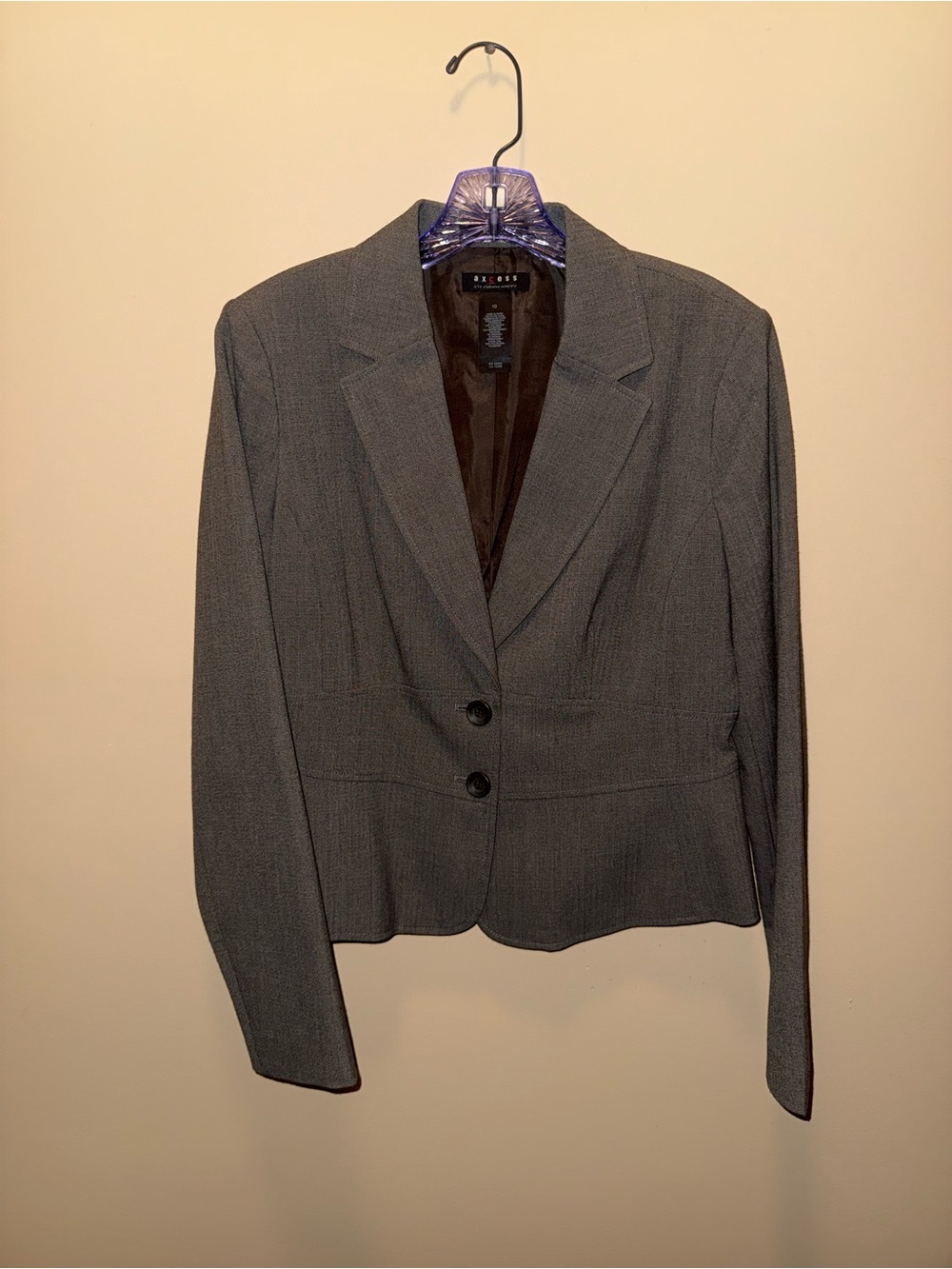 Axcess Women's Gray Tailored Blazer